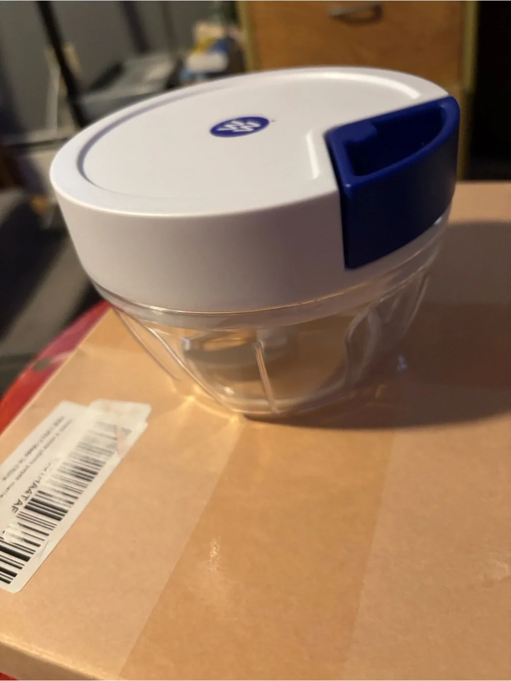 Weight Watchers White and Blue Manual Chopper